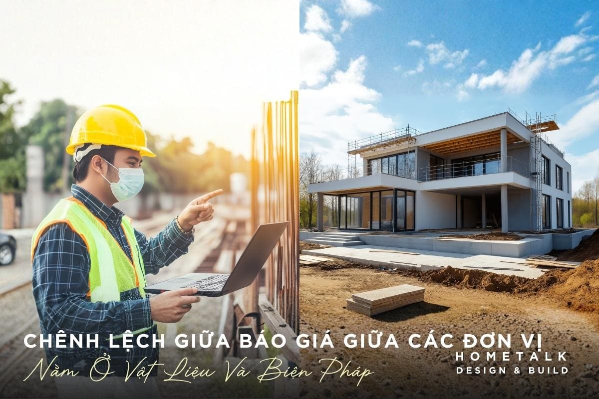 su chenh lech giua cac don vi xay dung nam o vat lieu va bien phap thi cong