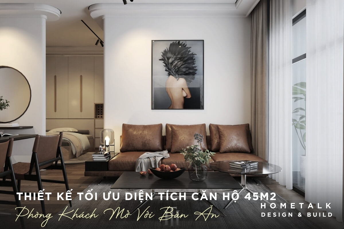 Sử dụng kệ trang trí để phân chia tạm phòng khách và bàn ăn Su dung ke trang tri de phan chia tam phong khach va ban an