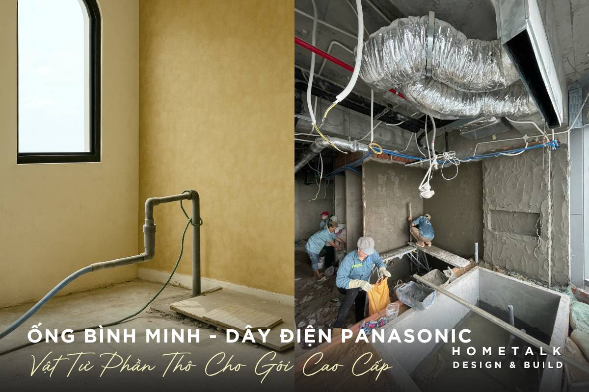 su dung ong nuoc ppr binh minh va day dien panasonic cho cong trinh tai quan 3