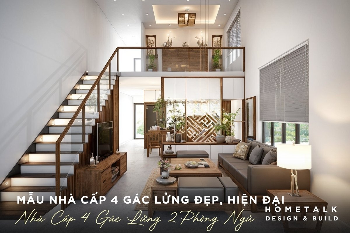 tan dung tang lung bo tri 2 phong ngu rieng tu cho nha cap 4 chi phi thap