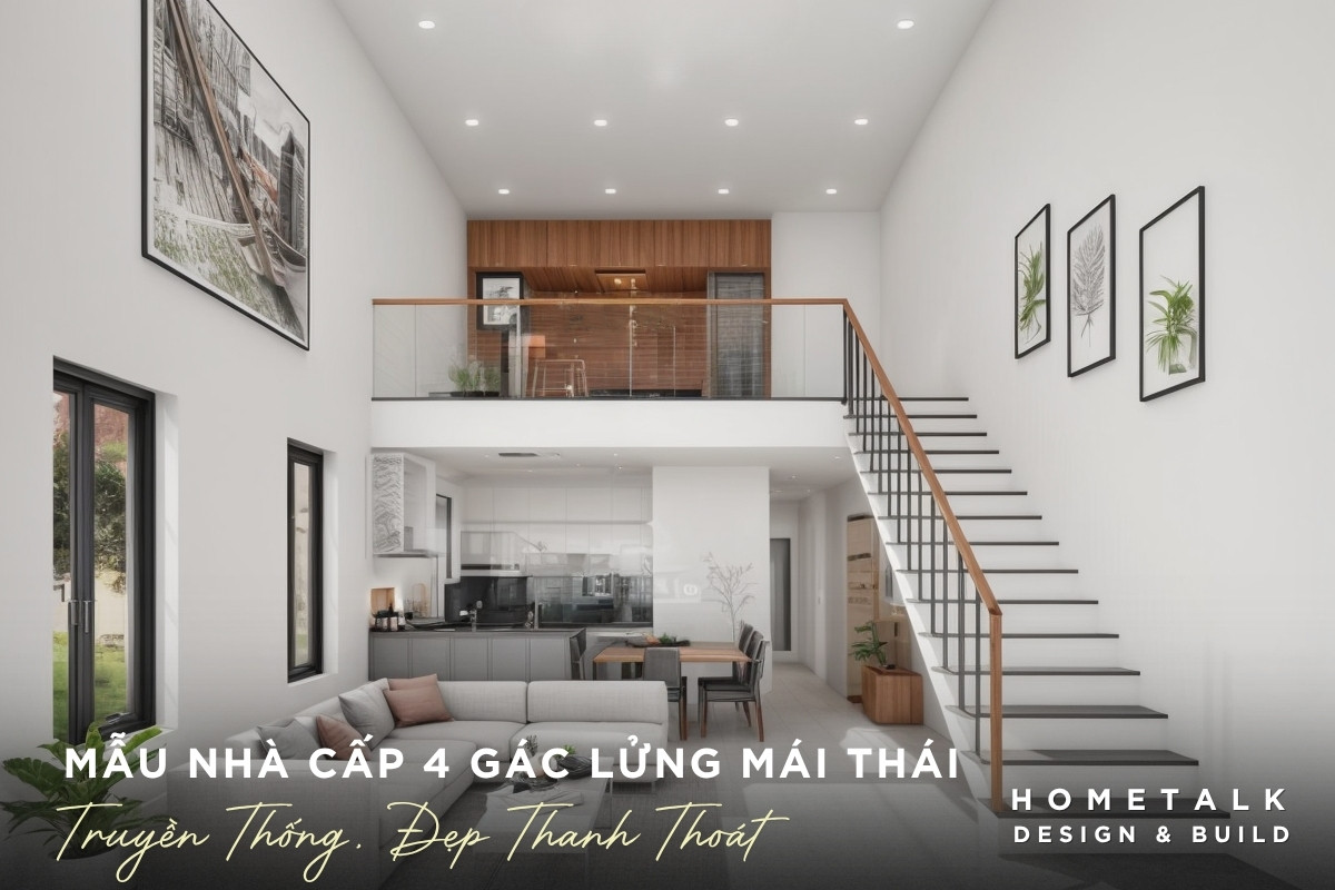 tang gac lung cua nha cap 4 mai thai duoc bo tri thanh phong ngu phong tho rieng tu