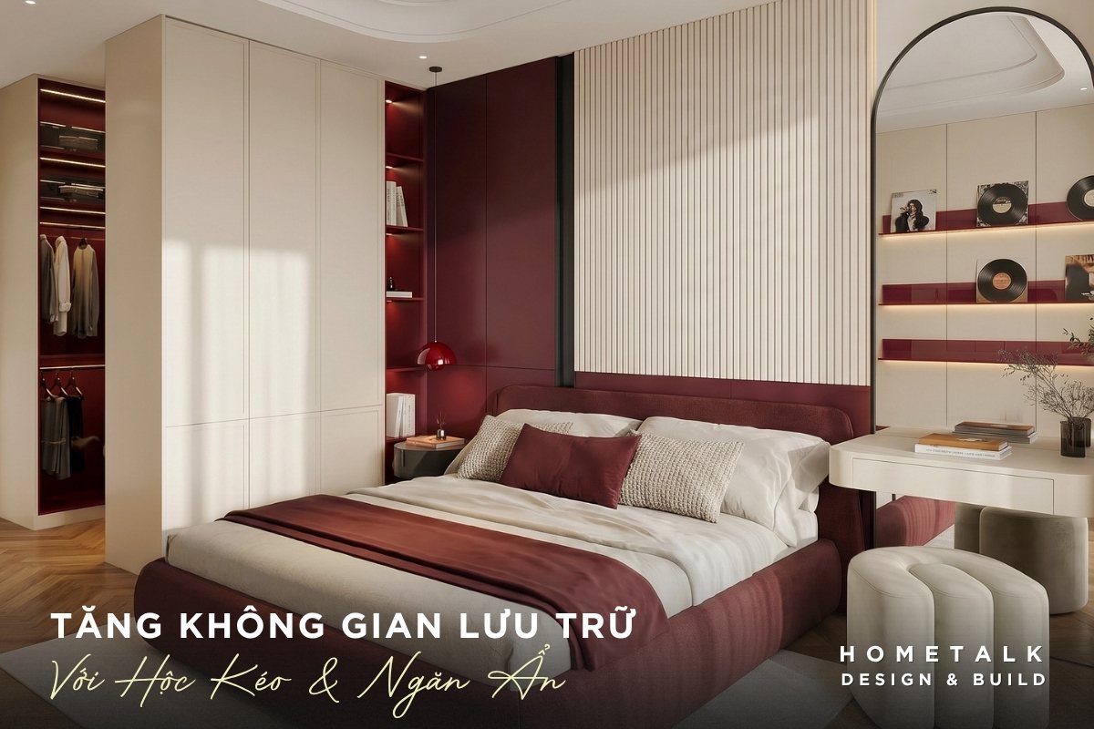 Tăng không gian lưu trữ, chứa đồ bằng các hộc kéo, ngăn ẩn tang khong gian luu tru chua do bang cac hoc keo ngan an