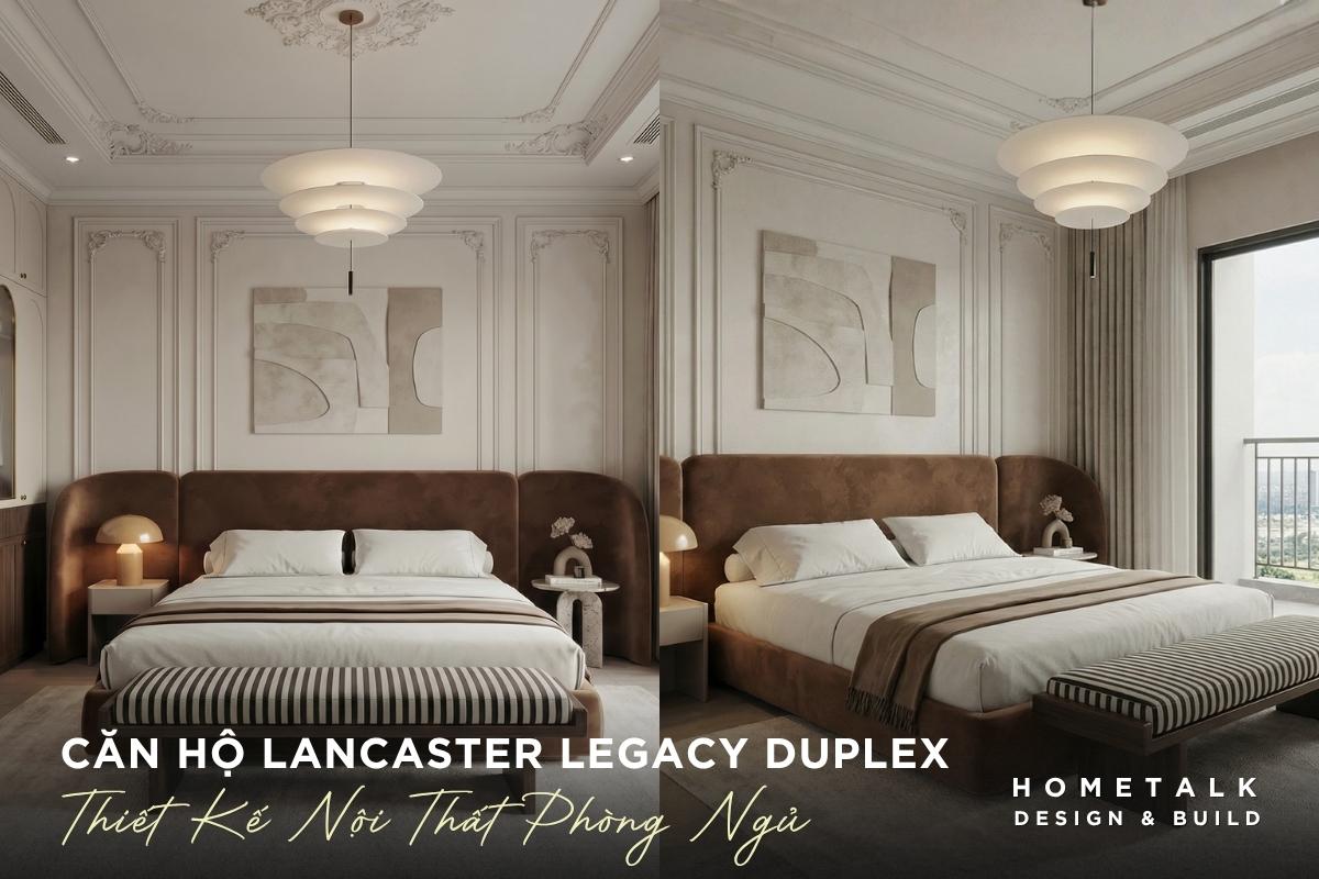 9+ mẫu thiết kế nội thất căn hộ Lancaster Legacy theo loại căn 57 tao diem nhan cho khong gian phong ngu phu voi nhung mang mau nau