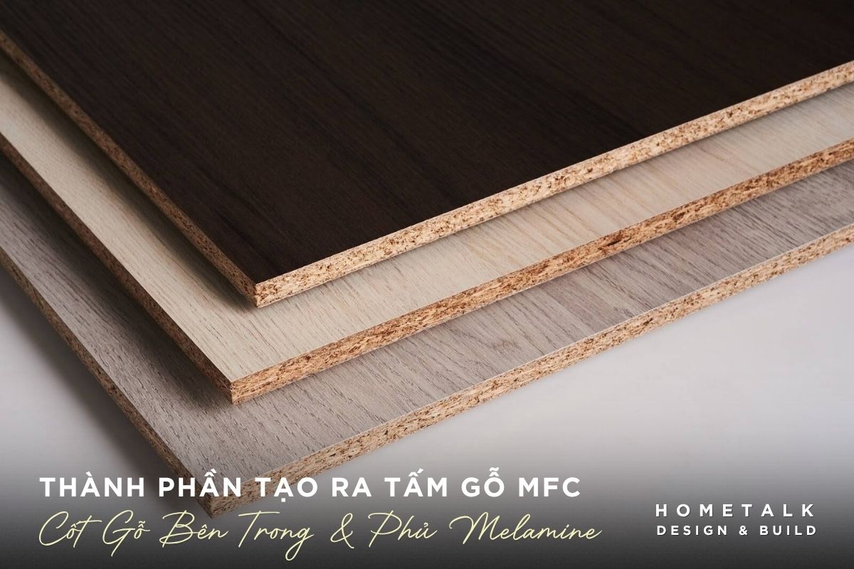 Thành phần cấu tạo gỗ MFC gồm cốt ván và lớp phủ bề mặt Thanh phan cau tao go MFC gom cot van va lop phu be mat