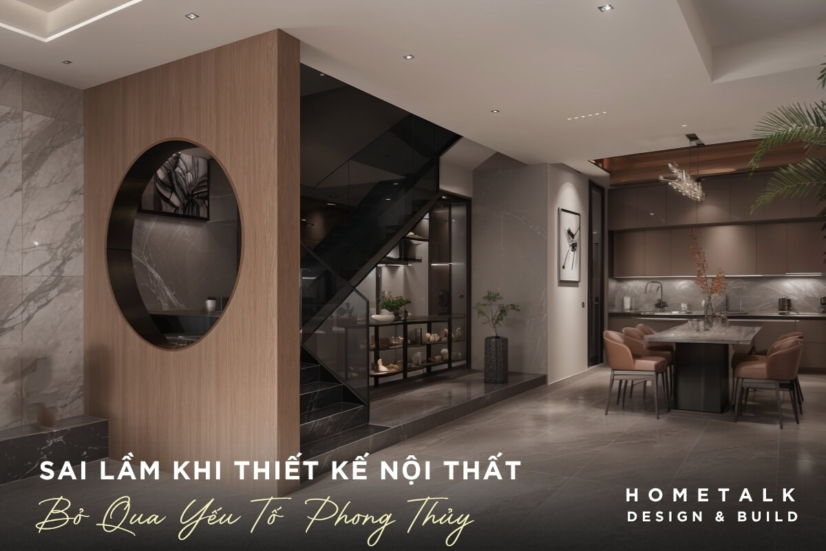 Thể hiện sự cân bằng giữa tính thẩm mỹ, công năng và các yếu tố phong thủy the hien su can bang giua tinh tham my, cong nang va cac yeu to phong thuy trong thiet ke noi that nha pho Go Vap
