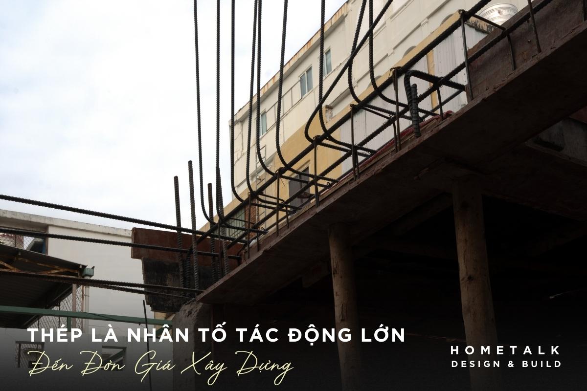 thep la nhan to tac dong nhieu den don gia xay dung
