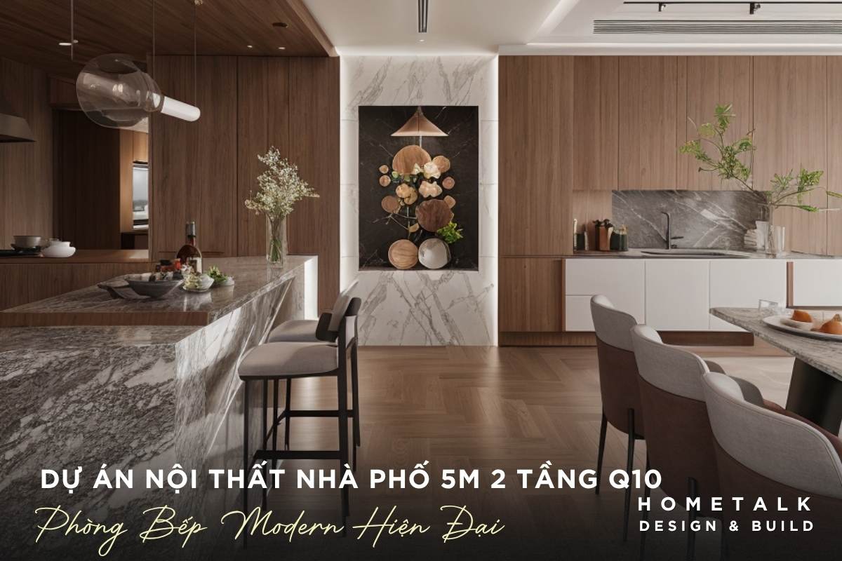 thi cong he tu bep phu laminate van go ket hop dao bep da marble cho phong bep