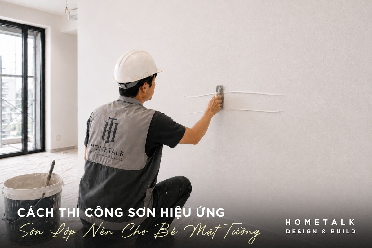 Cách thi công sơn hiệu ứng đúng kỹ thuật: Quy trình chi tiết từ A-Z 32 thi cong lop nen giup mau sac on dinh, dam bao do loang va chieu sau cua lop son hieu ung