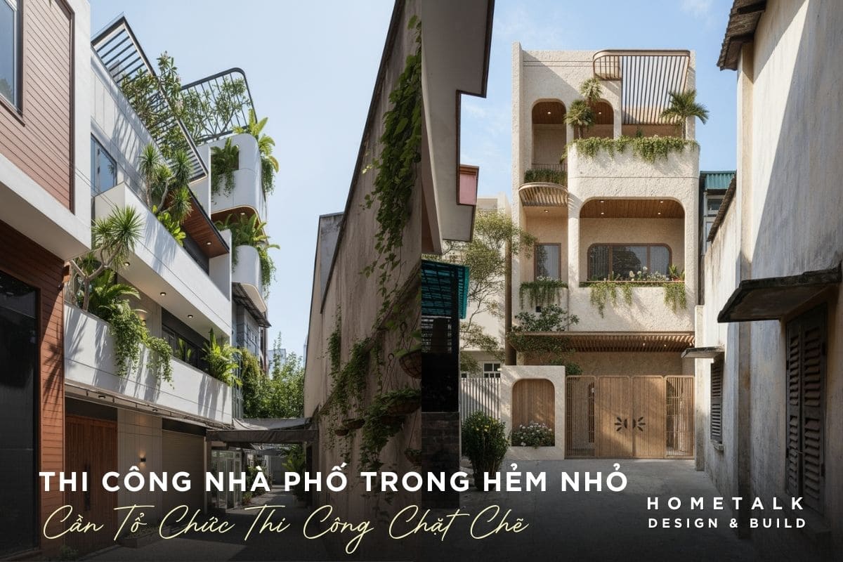 thi cong nha pho trong hem nho doi hoi to chuc thi cong chat che, kiem soat bui va tieng on