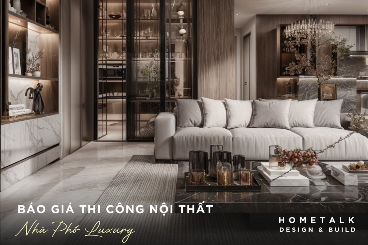 Thi cong noi that nha pho Luxury dang cap trong nhung vat lieu sang trong