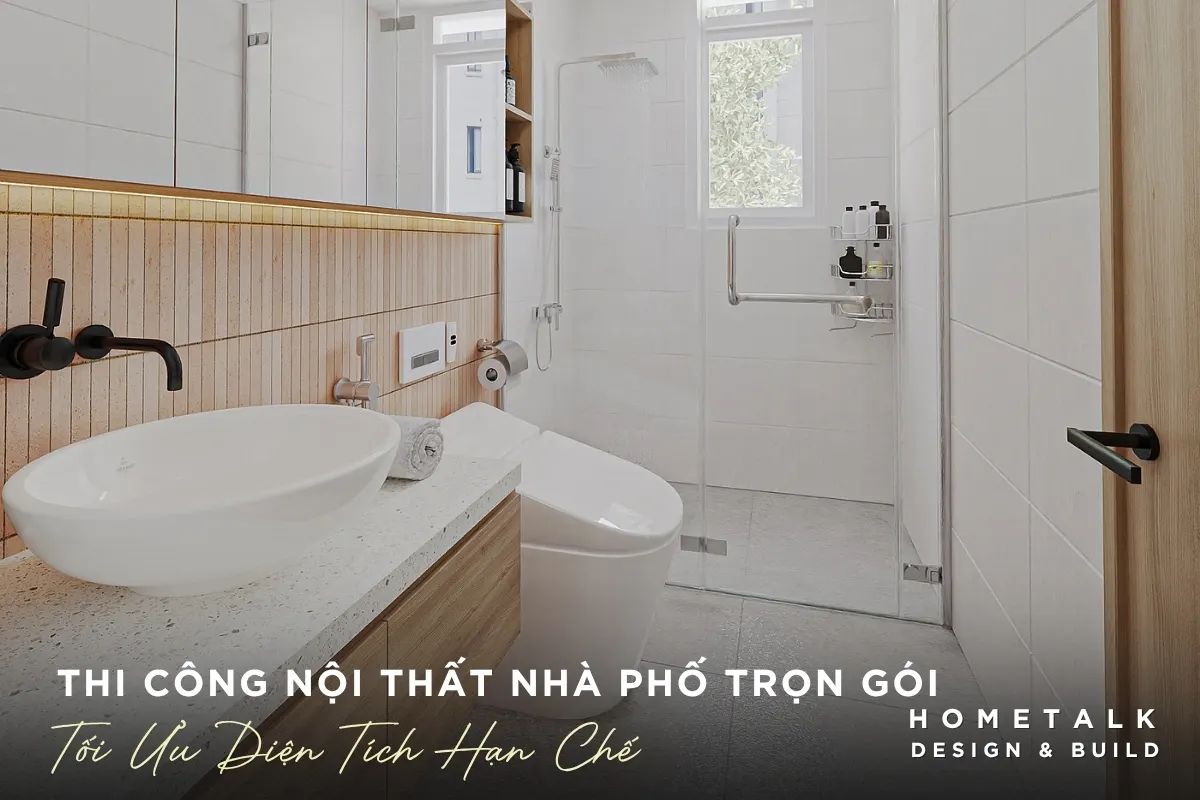Thi công nội thất nhà phố trọn gói tập trung vào việc tối ưu diện tích hạn chế Thi cong noi that nha pho tron goi tap trung vao viec toi uu dien tich han che bang cach su dung mau sac sang