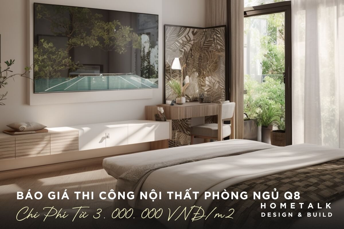 Thi cong phong ngu nha pho co giuong boc vai em ai va tu ao canh lua kich tran