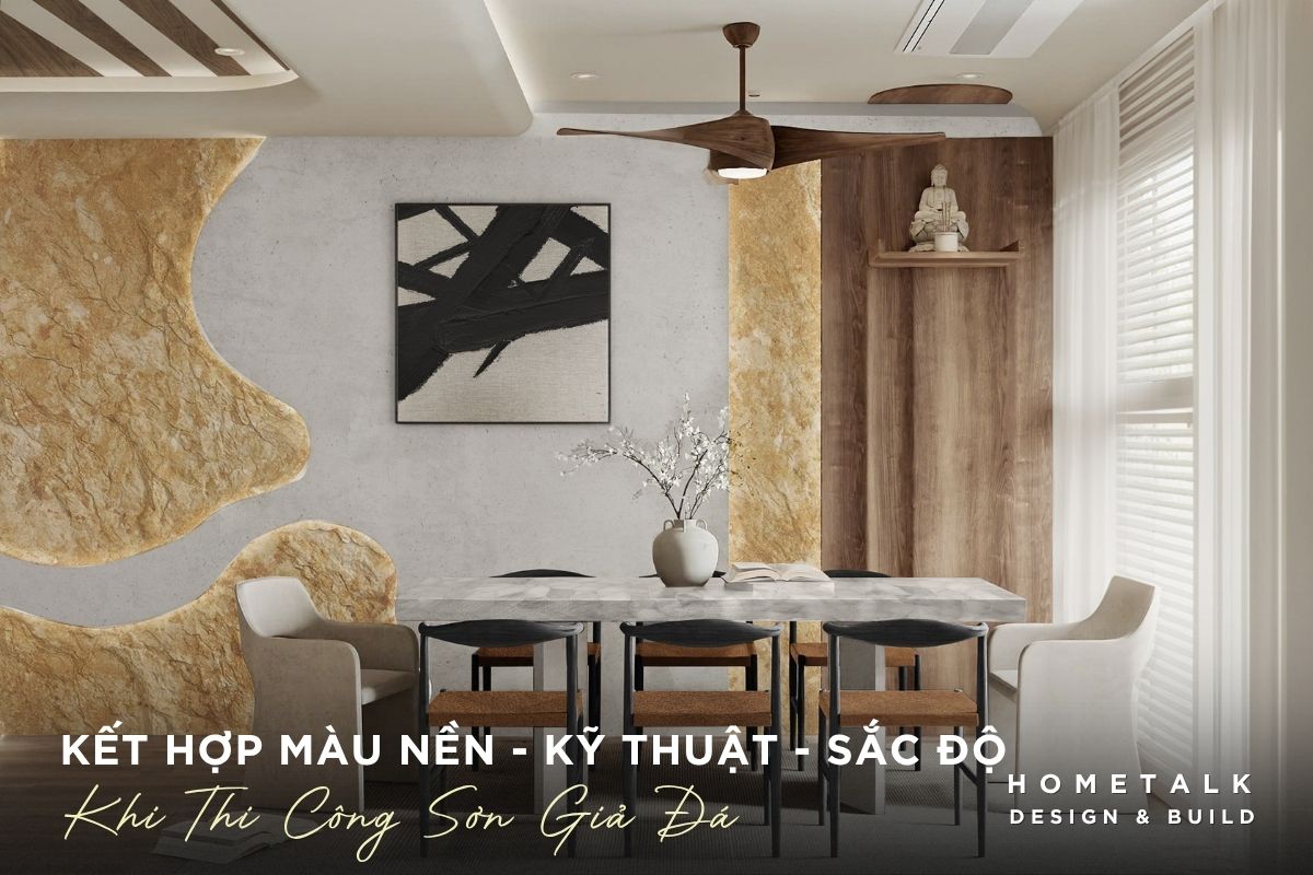 Cách thi công sơn hiệu ứng đúng kỹ thuật: Quy trình chi tiết từ A-Z 40 thi cong son gia da can ket hop mau nen, ky thuat, sac do phu hop