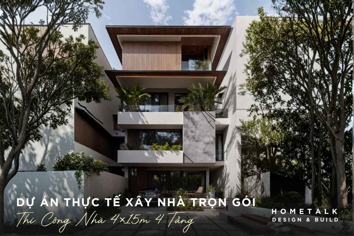 thi cong xay dung nha 4×15m 4 tang su dung son dulux cao cap
