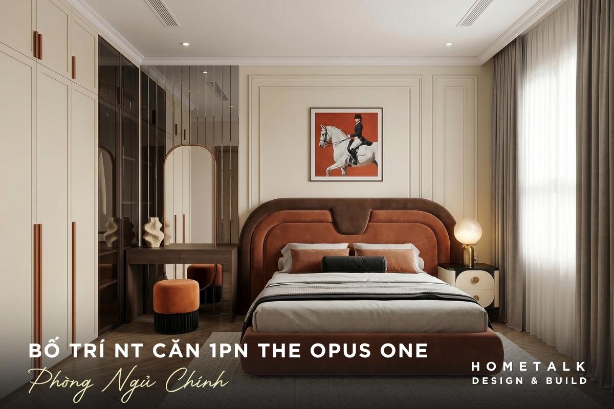 thiet ke giuong boc nem, tab dau giuong co ngan keo cho can ho the opus one