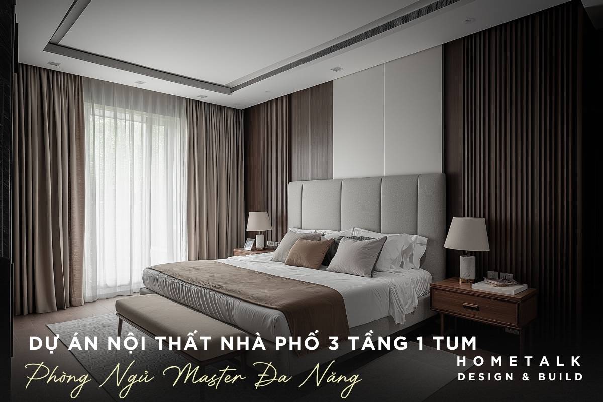 Công ty thiết kế thi công nội thất nhà phố Quận 6 TPHCM - Chuyên nghiệp, uy tín, giá tốt 60 thiet ke giuong boc ni vach op go phong ngu master cho nha pho 3 tang 1 tum quan 6