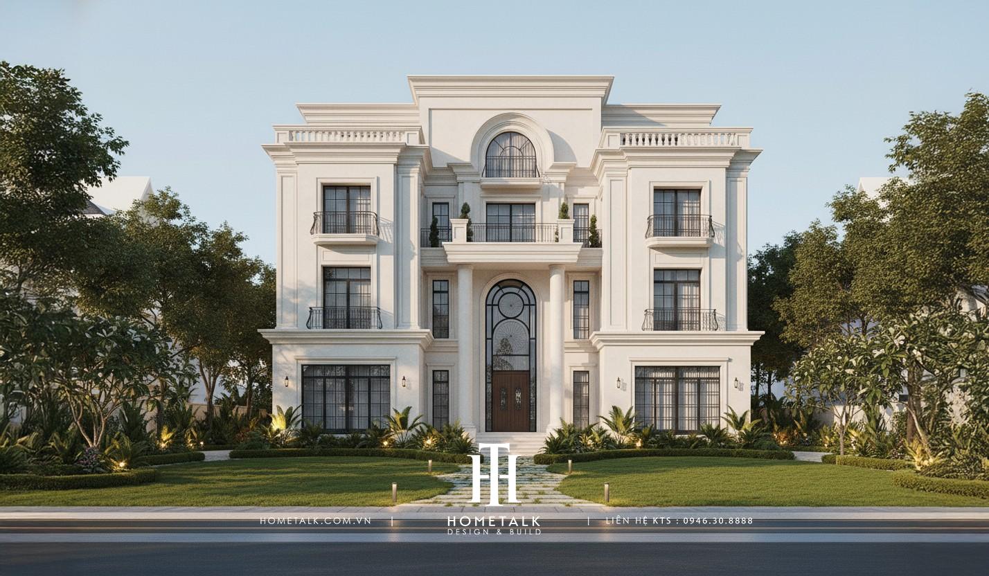 Trang chủ news 64 thiet ke kien truc biet thu tan co dien 1