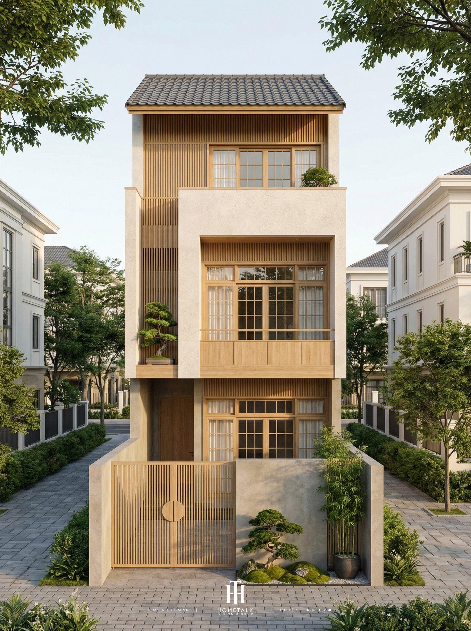 Trang chủ news 164 thiet ke kien truc nha pho japandi 1