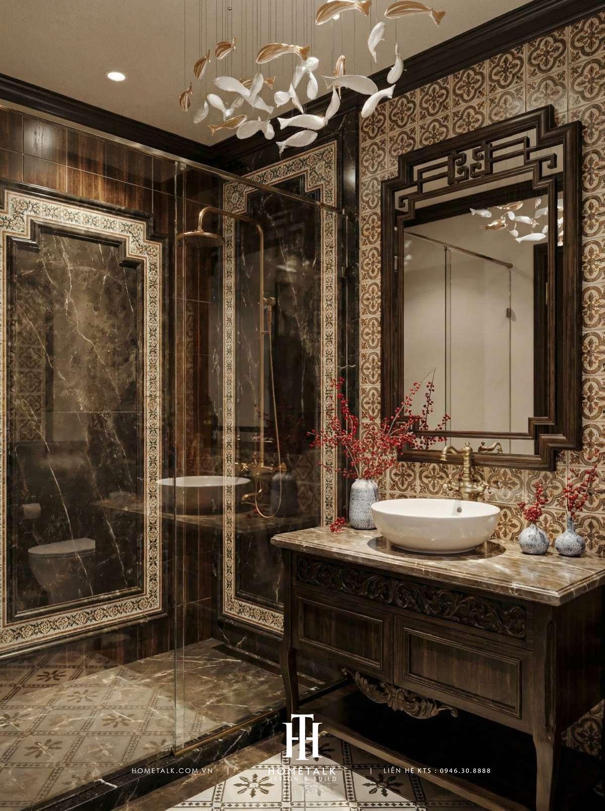 thiet ke noi that biet thu destiny indochine villa 15