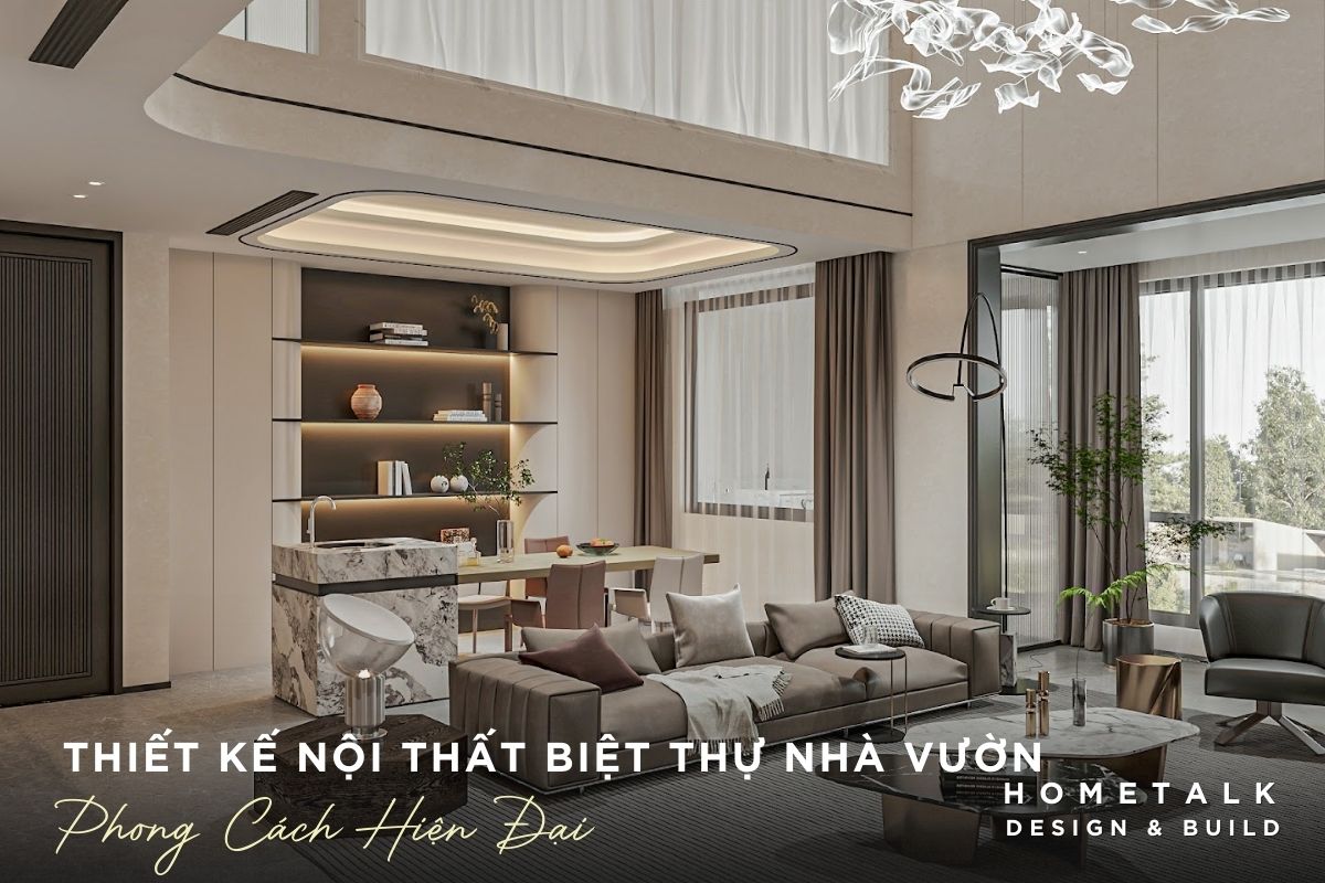 thiet ke noi that biet thu nha vuon hien dai su dung vat lieu go da tu nhien tang chat “xanh” gan gui thien nhien
