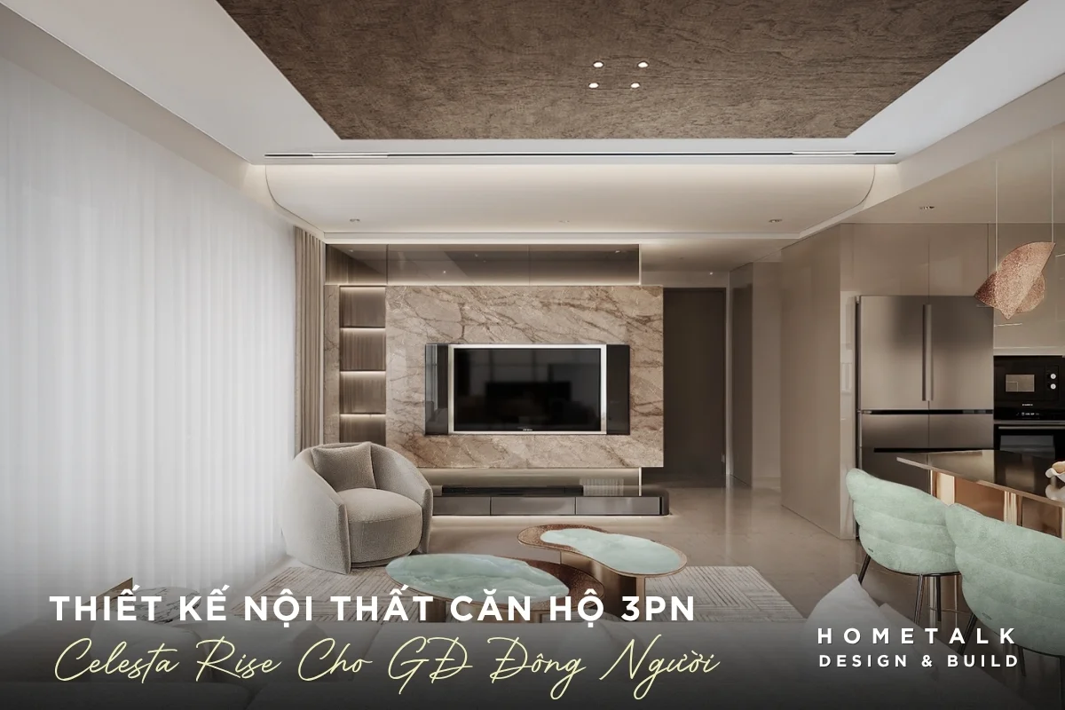 Thiết kế nội thất căn hộ 3 phòng ngủ Celesta Rise cho gia đình đông người 18 thiet ke noi that can ho 3 phong ngu celesta rise cho gia dinh dong nguoi