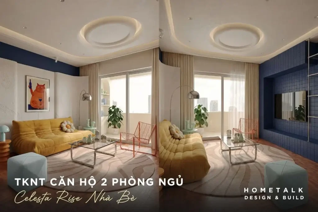 thiet ke noi that can ho 2 phong ngu celesta rise dep de o