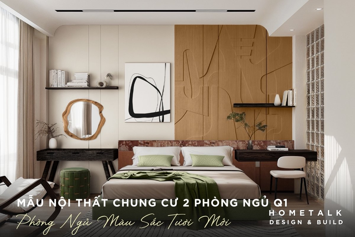 Thiết kế nội thất căn hộ 2 phòng ngủ quận 1 sử dụng các màu sắc tươi sáng, trẻ trung, hiện đại thiet ke noi that can ho 2 phong ngu quan 1 su dung cac mau sac tuoi sang tre trung hien dai