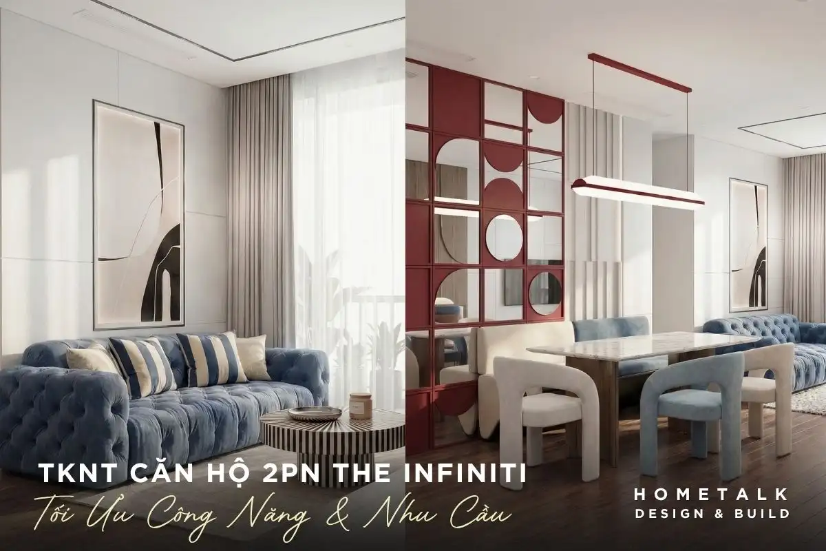 thiet ke noi that can ho 2 phong ngu the infiniti toi uu cong nang phu hop nhu cau