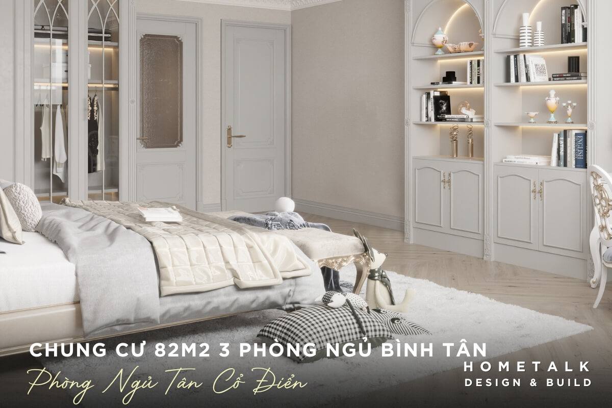 Thiết kế nội thất căn hộ chung cư 82m2 3 phòng ngủ Bình Tân theo phong cách Tân Cổ Điển sang trọng và đẳng cấp thiet ke noi that can ho chung cu 82m2 3 phong ngu binh tan theo phong cach tan co dien sang trong va dang cap