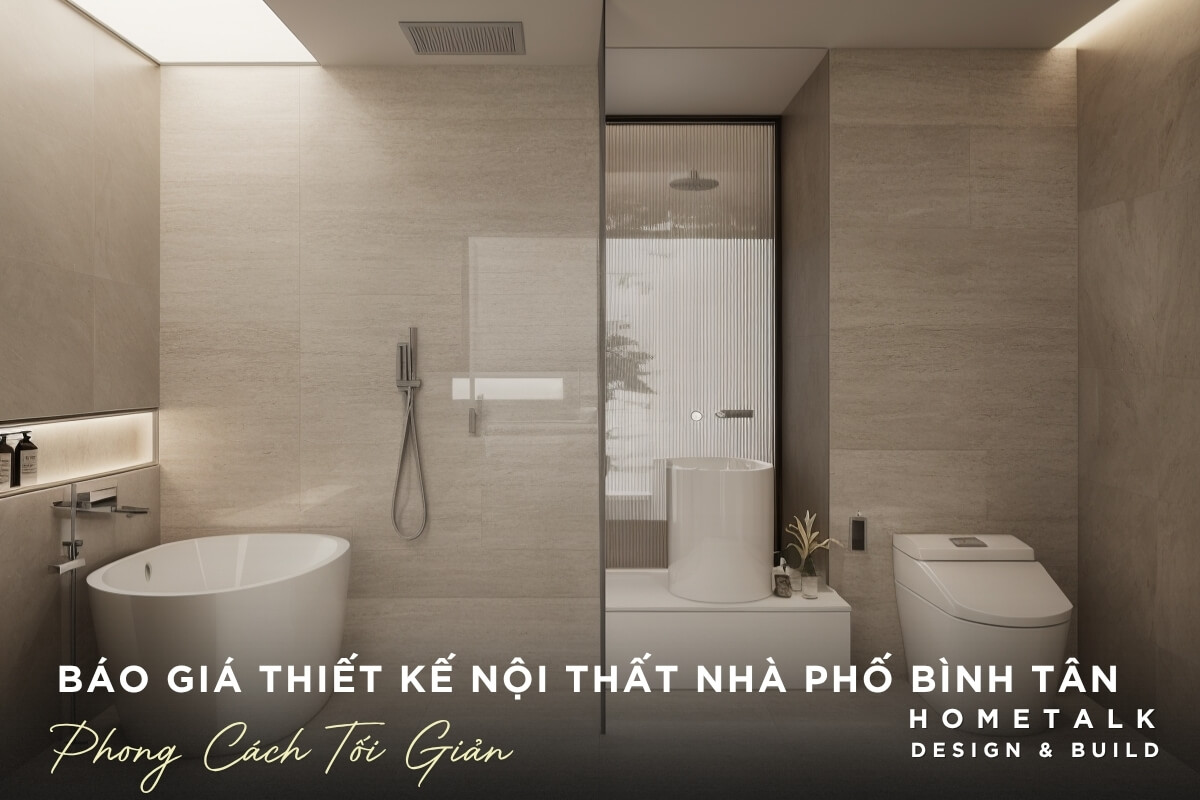 Thiet ke noi that nha pho Binh Tan phong cach toi gian voi gam mau xam be