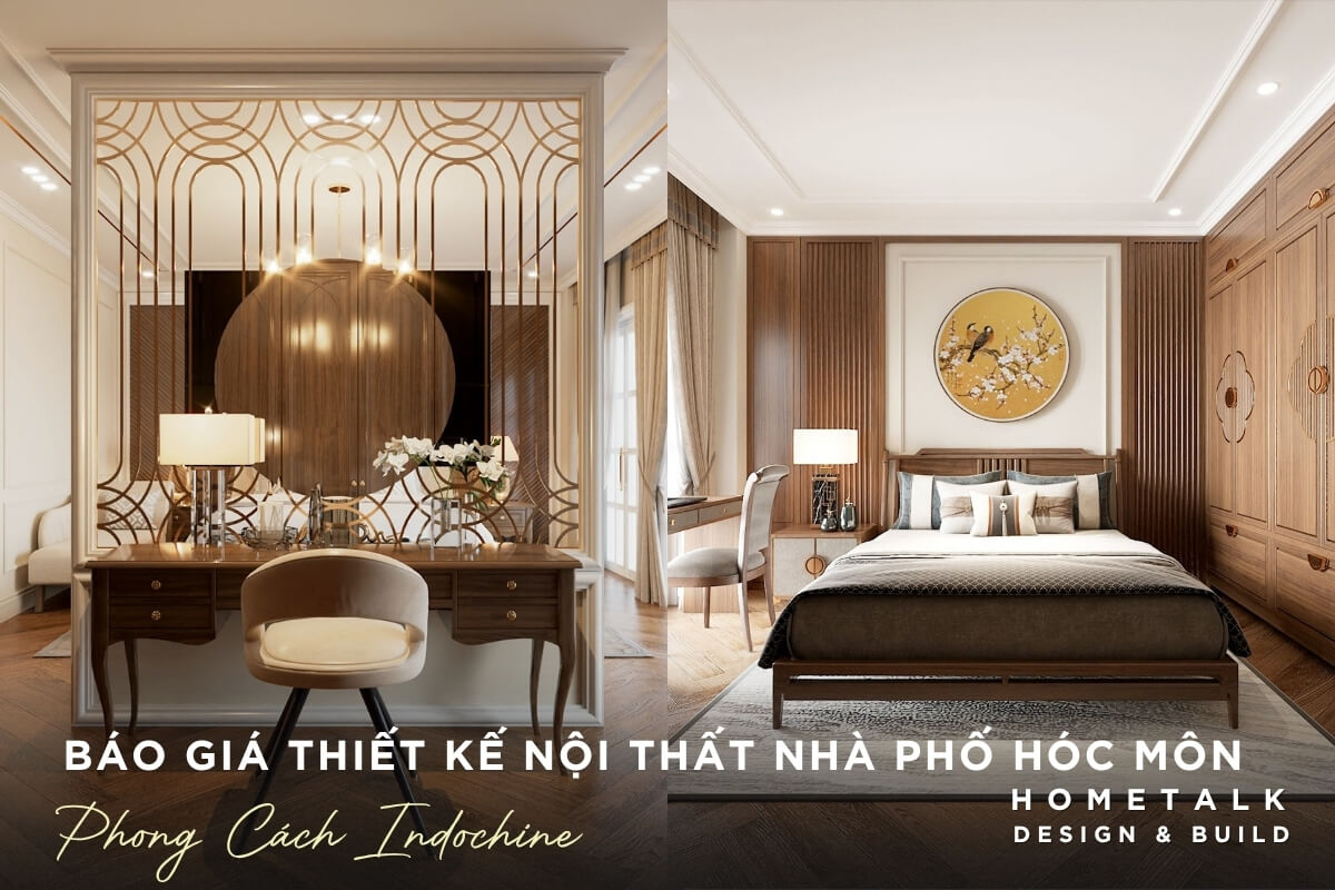 Thiet ke noi that phong cach Indochine tai Hoc Mon voi ve dep A Dong pha lan hien dai tinh te