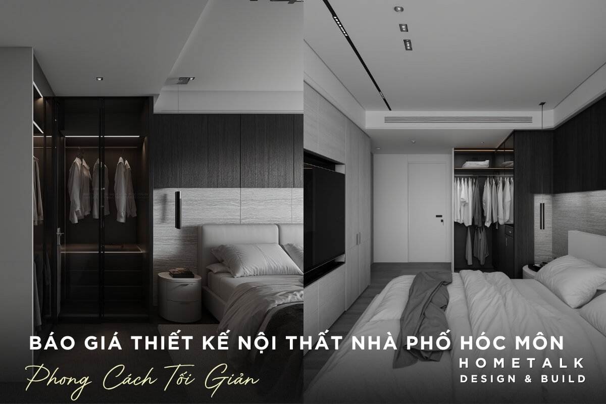 Thiet ke noi that phong cach toi gian voi tone den xam chu dao cung do noi that gon gang toi uu khong gian