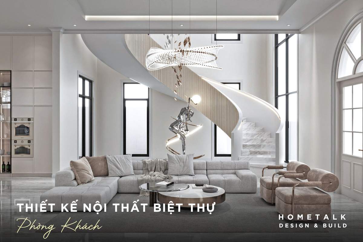 thiet ke noi that phong khach biet thu ti mi sang trong tao an tuong khac biet