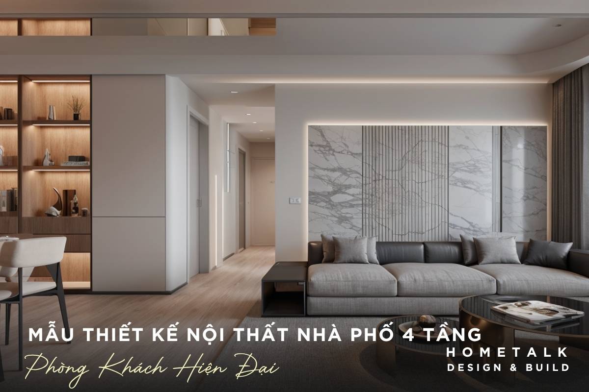 Công ty thiết kế thi công nội thất nhà phố Quận 6 TPHCM - Chuyên nghiệp, uy tín, giá tốt 44 thiet ke noi that phong khach nha pho quan 6 co bo sofa mau trung tinh