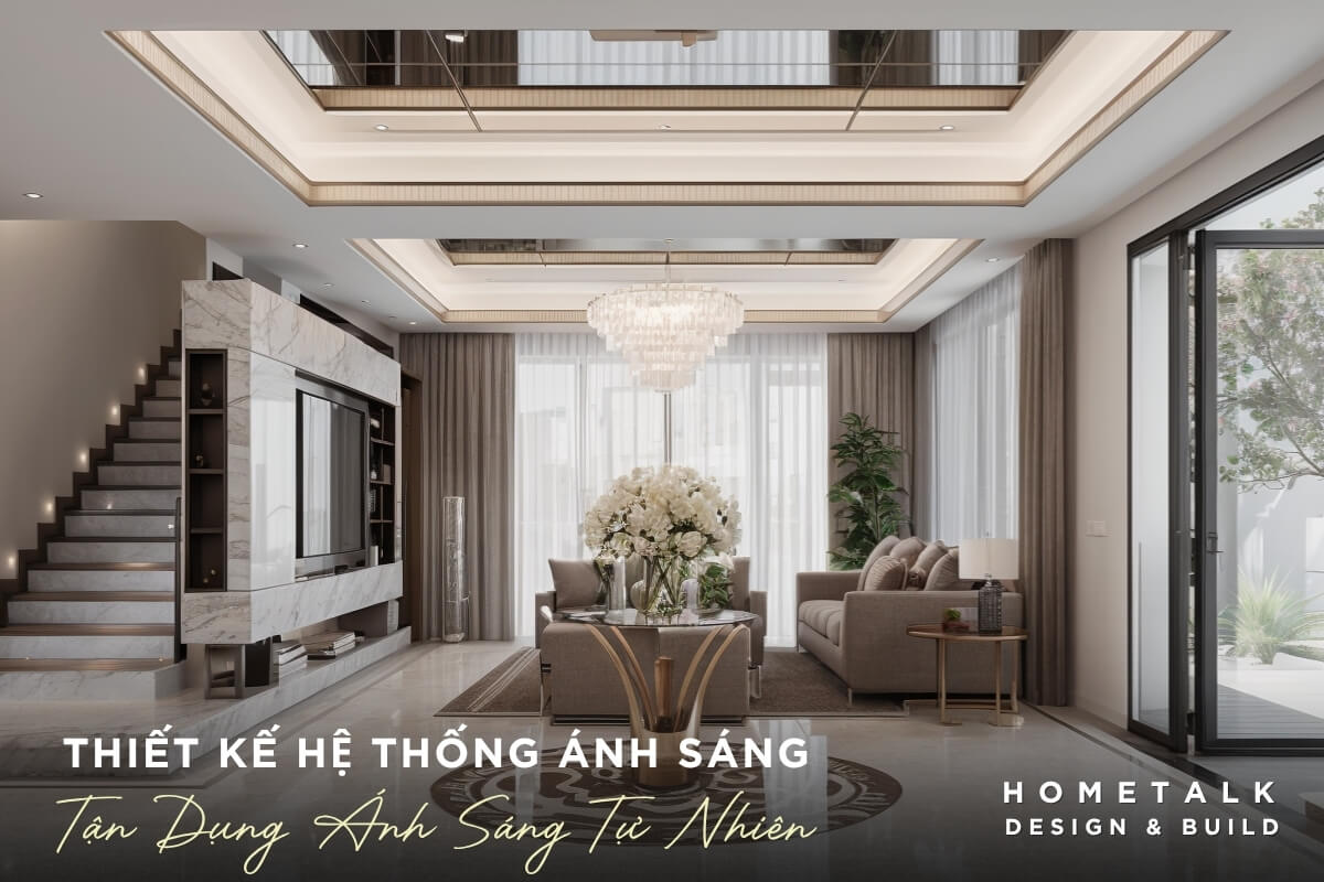 Thiết kế nội thất phòng khách với hệ thống ánh sáng chất lượng cao thiet ke noi that phong khach voi he thong anh sang chat luong cao, mang den khong gian song dang cap, tien nghi va tran ngap anh sang tu nhien