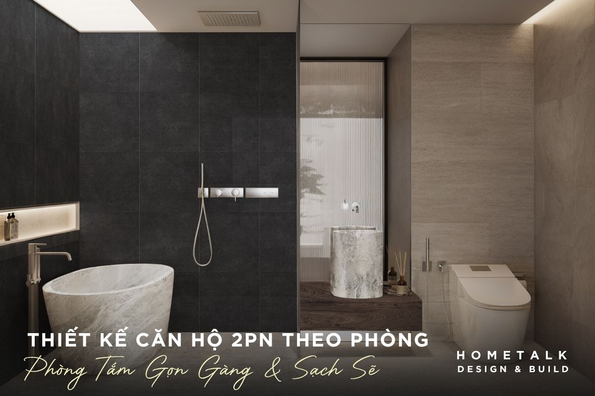 thiet ke noi that phong tam can ho 2pn the infiniti tone mau sang, gon gang va sach se