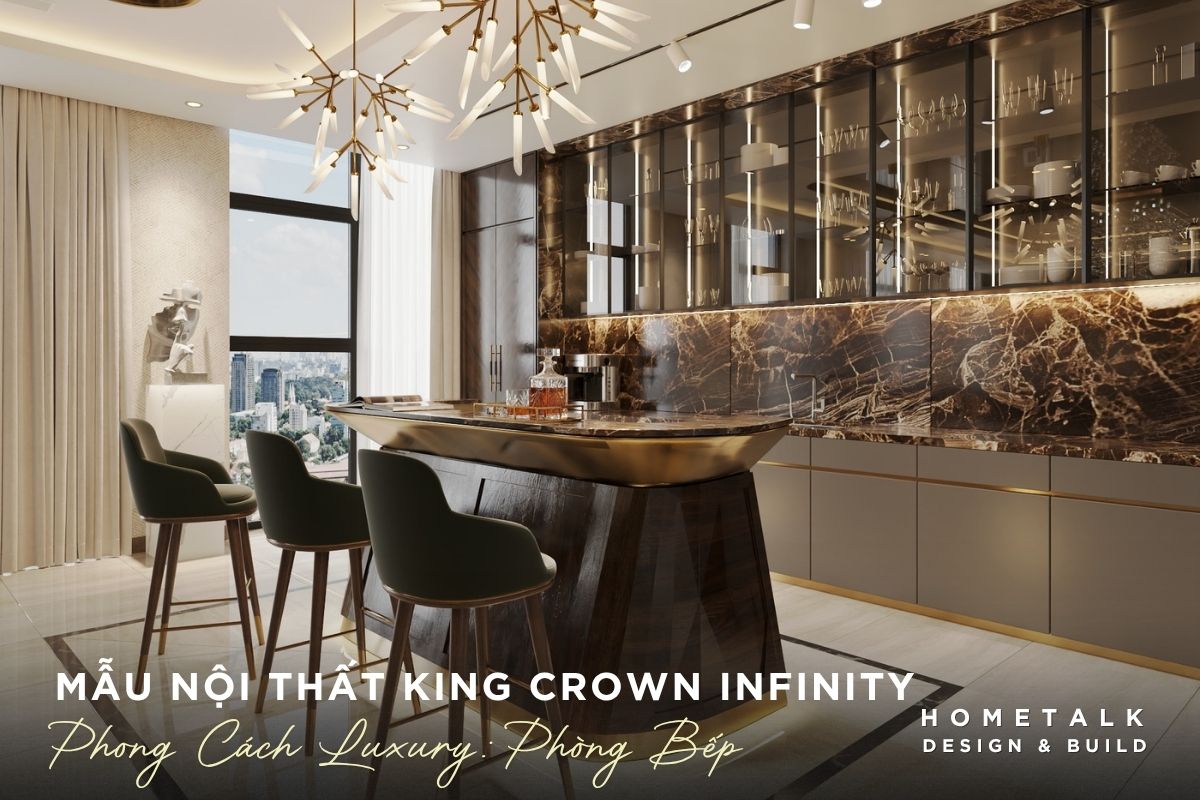 thiet ke phong bep can ho modern luxury dung vat lieu da kinh tao cam giac sang trong