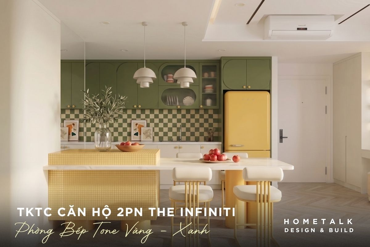 Thiết kế phòng bếp tone vàng xanh ấn tượng, hút mắt và năng động thiet ke phong bep tone vang xanh an tuong hut mat va nang dong