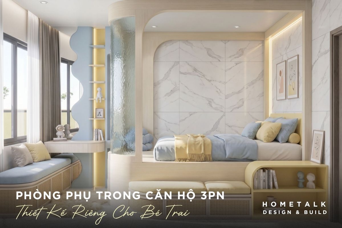 Thiết kế nội thất căn hộ 3 phòng ngủ Celesta Rise cho gia đình đông người 27 thiet ke phong cho con trai de phu hop nhu cau vui choi, hoc tap, luu tru