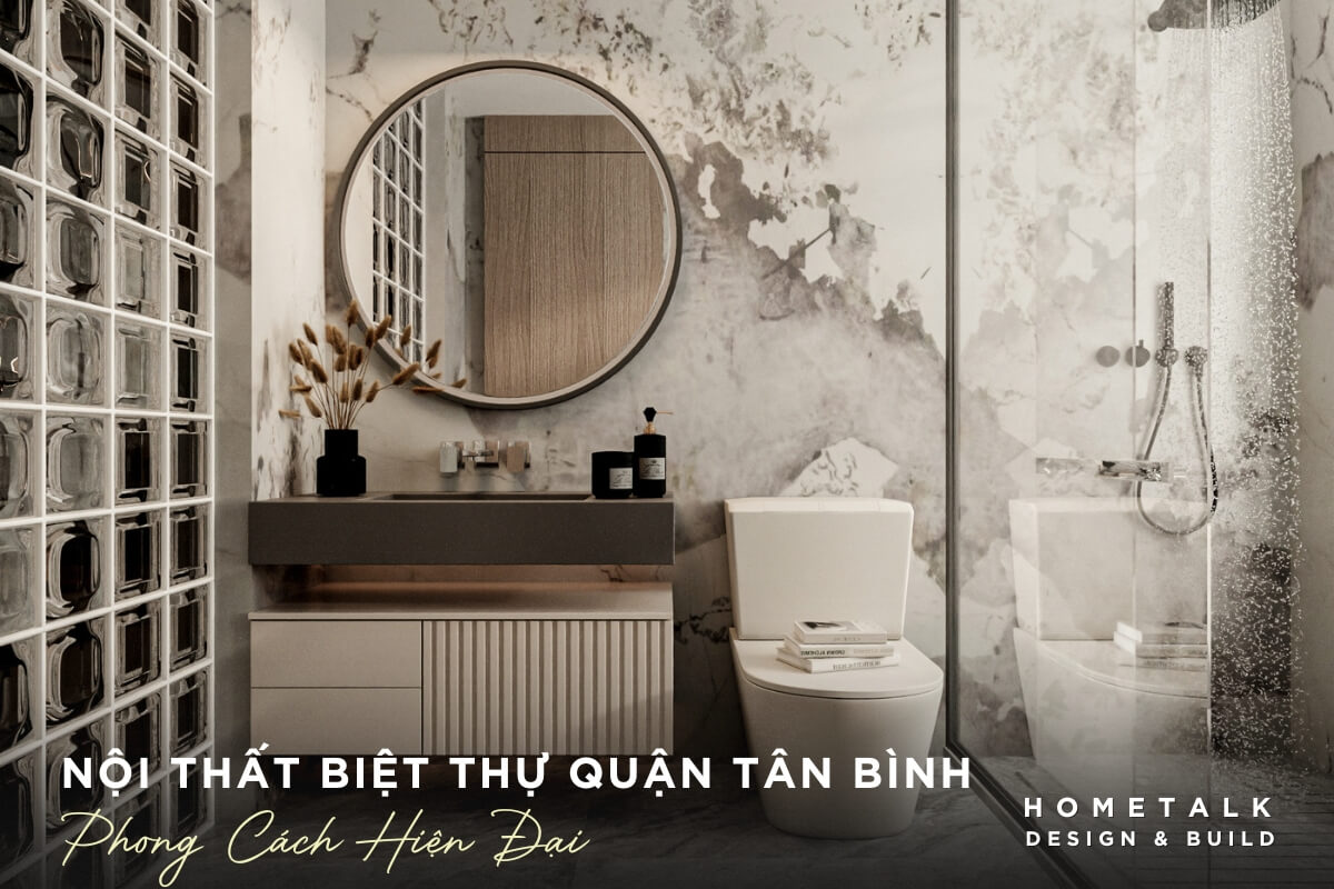 Thiết kế phòng tắm biệt thự ốp đá terrazzo, kết hợp với tủ lavabo gỗ màu nâu và bồn cầu với thiết kế hiện đại thiet ke phong tam biet thu op da terrazzo ket hop voi tu lavabo go mau nau và bon cau voi thiet ke hien dai