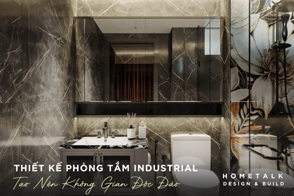 Thiết kế phòng tắm Industrial kết hợp hài hòa giữa thiết bị hiện đại và vẻ đẹp mạnh mẽ Thiet ke phong tam Industrial ket hop hai hoa giua thiet bi hien dai va ve dep manh me tu vat lieu tao nen khong gian doc dao