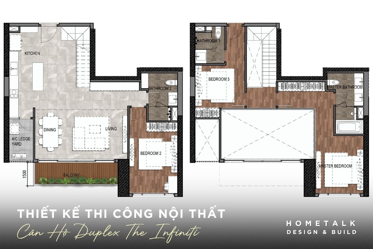 Thiết kế thi công nội thất căn hộ Duplex The Infiniti sang trọng, tối ưu không gian cho cả 2 tầng thiet ke thi cong noi that can ho duplex the infiniti sang trong toi uu khong gian cho ca 2 tang