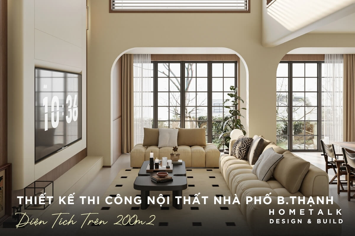 thiet ke thi cong noi that nha pho binh thanh dien tich tren 200m2 dinh hinh phong cach cao cap, dong bo