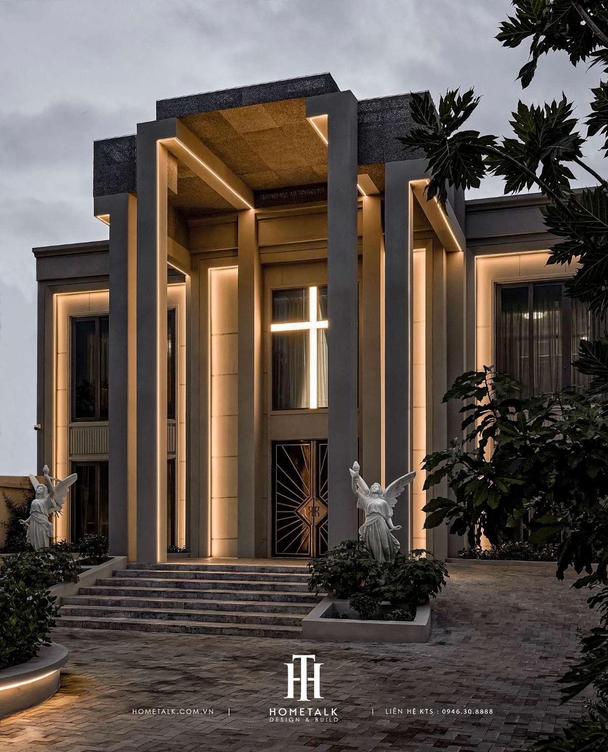 thiet ke thi cong tron goi biet thu thien kim villa phong cach modern luxury 3