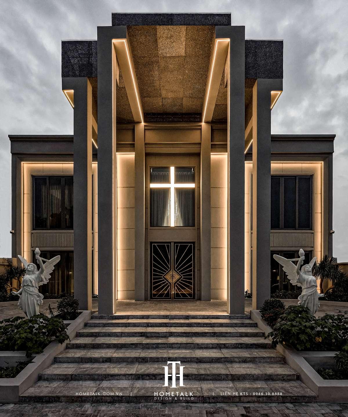 thiet ke thi cong tron goi biet thu thien kim villa phong cach modern luxury 4