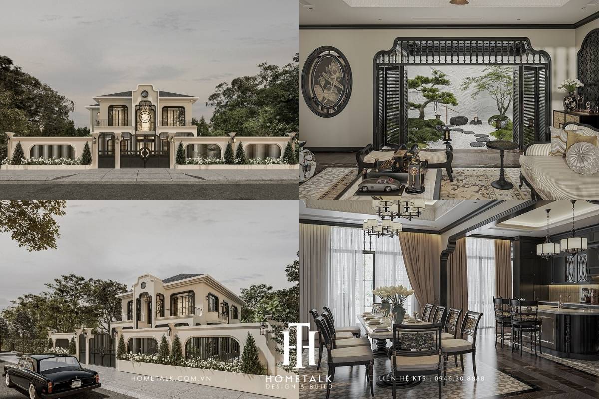 thiet ke thi cong xay dung tron goi biet thu indochine phong suong villa