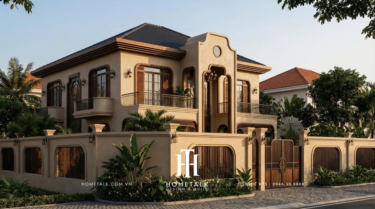 Biệt thự Indochine - Phong Sương Villa 3 thiet ke thi cong xay dung tron goi kien truc noi that biet thu indochine phong suong villa 1
