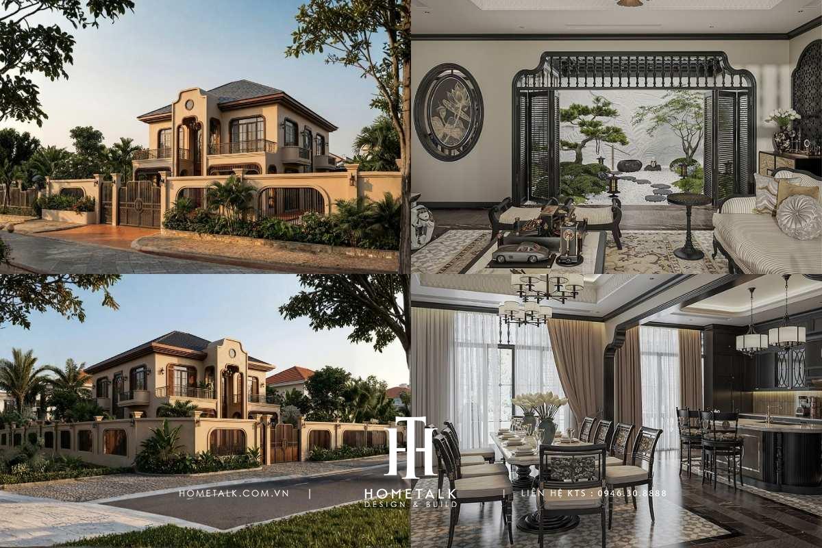 biet thu indochine phong suong villa 300m2