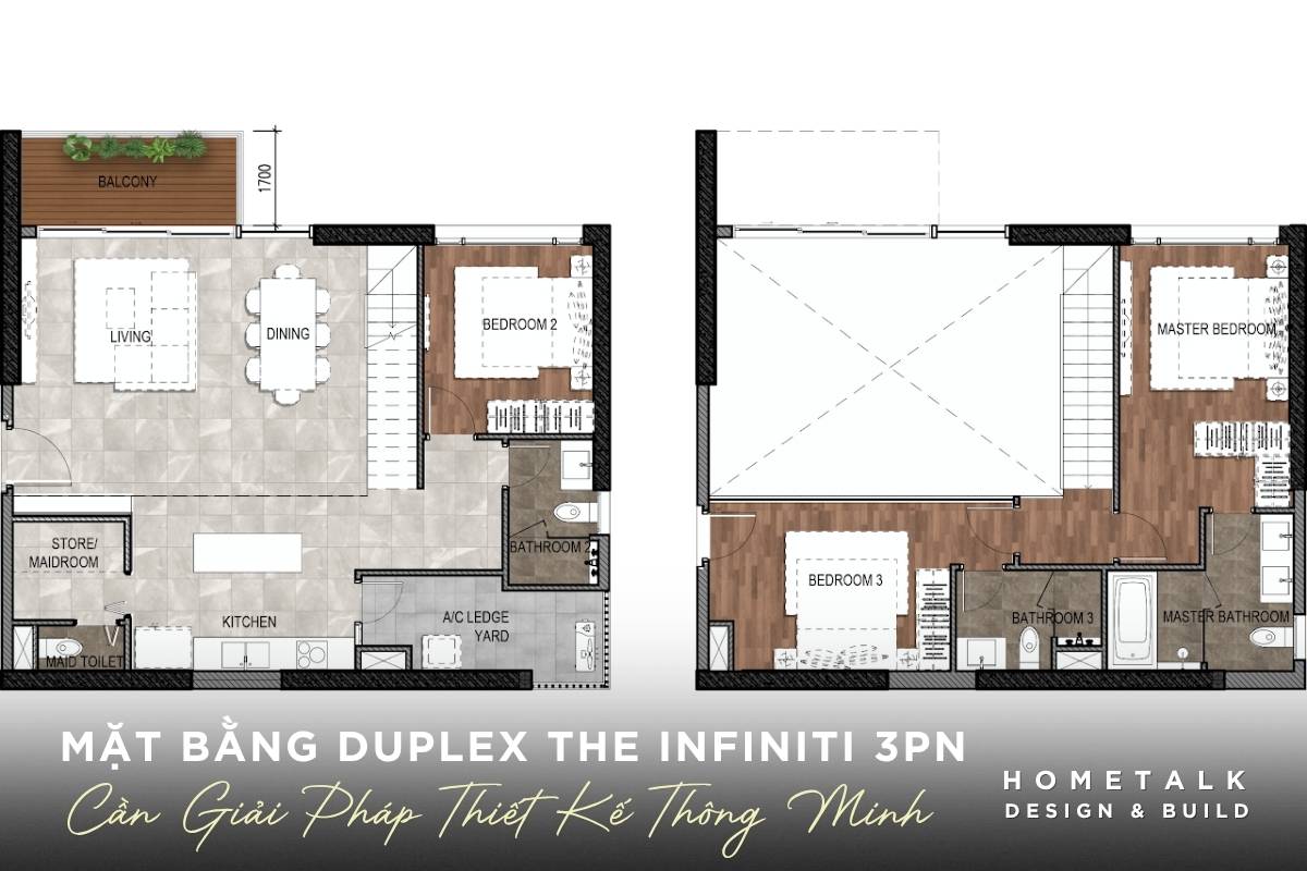 thiet ke thong tang cua can ho duplex the infiniti 3pn doi hoi nhieu ve giai phap thiet ke