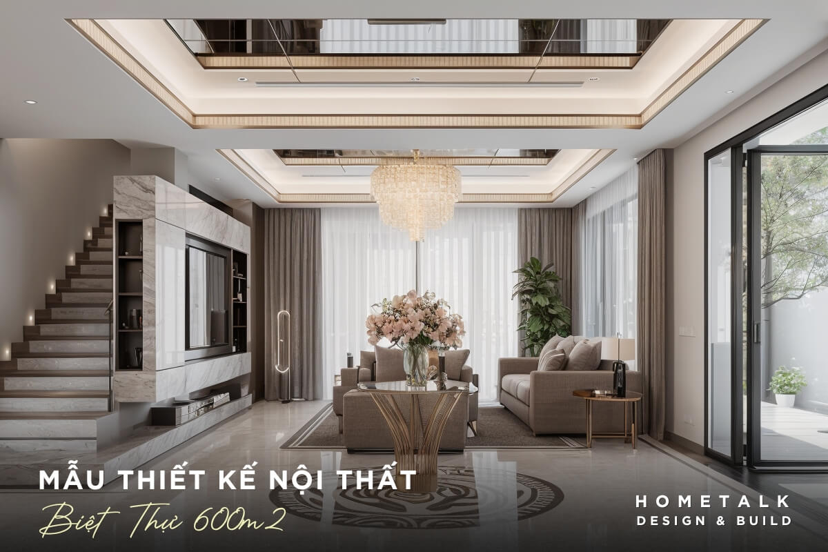 thiet ke tran cao phong khach rong rai gay an tuong manh cho biet thu 600m2 tai quan 4